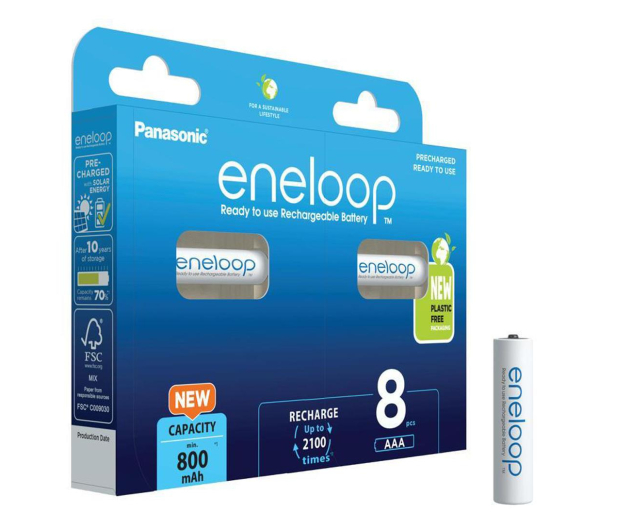 PANASONIC ENELOOP AAA 800 mAh 8 szt - 1068308 - zdjęcie